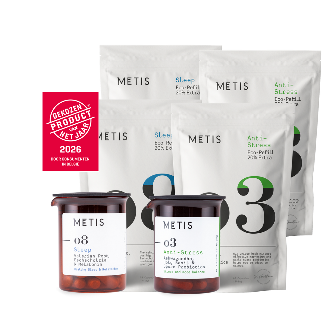 Metis Sleep 08 & Anti-stress 03 Duo