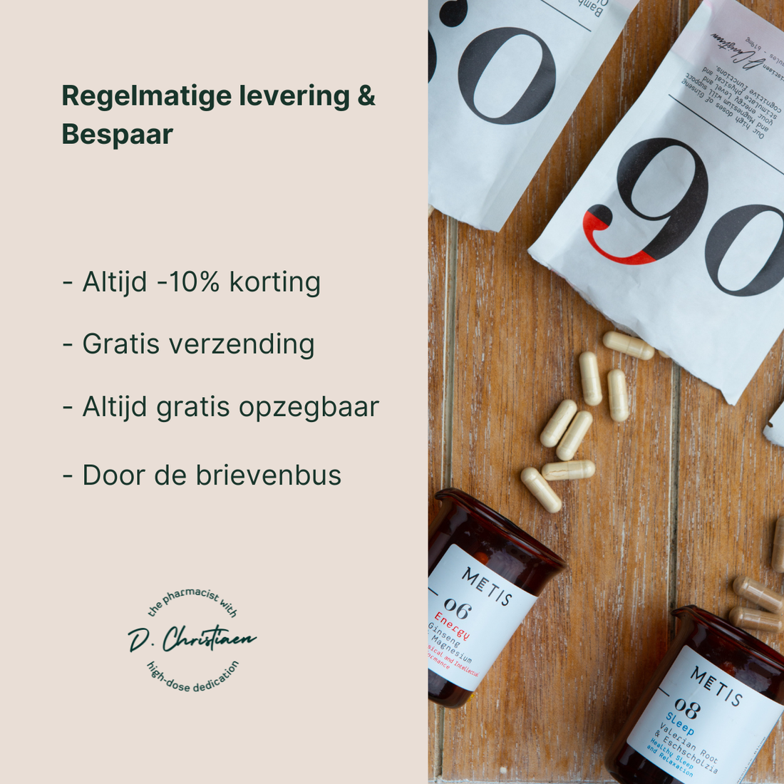 Metis Sleep 08 bekertjes 2+2 gratis