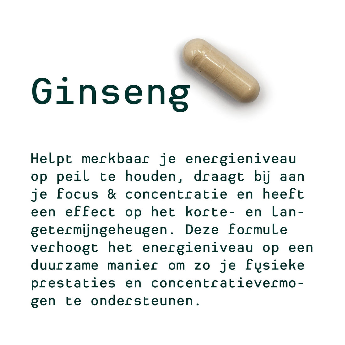 Metis Personalised Van Inge (Ginseng, Valerian & Melatonin, Lactobacillus)